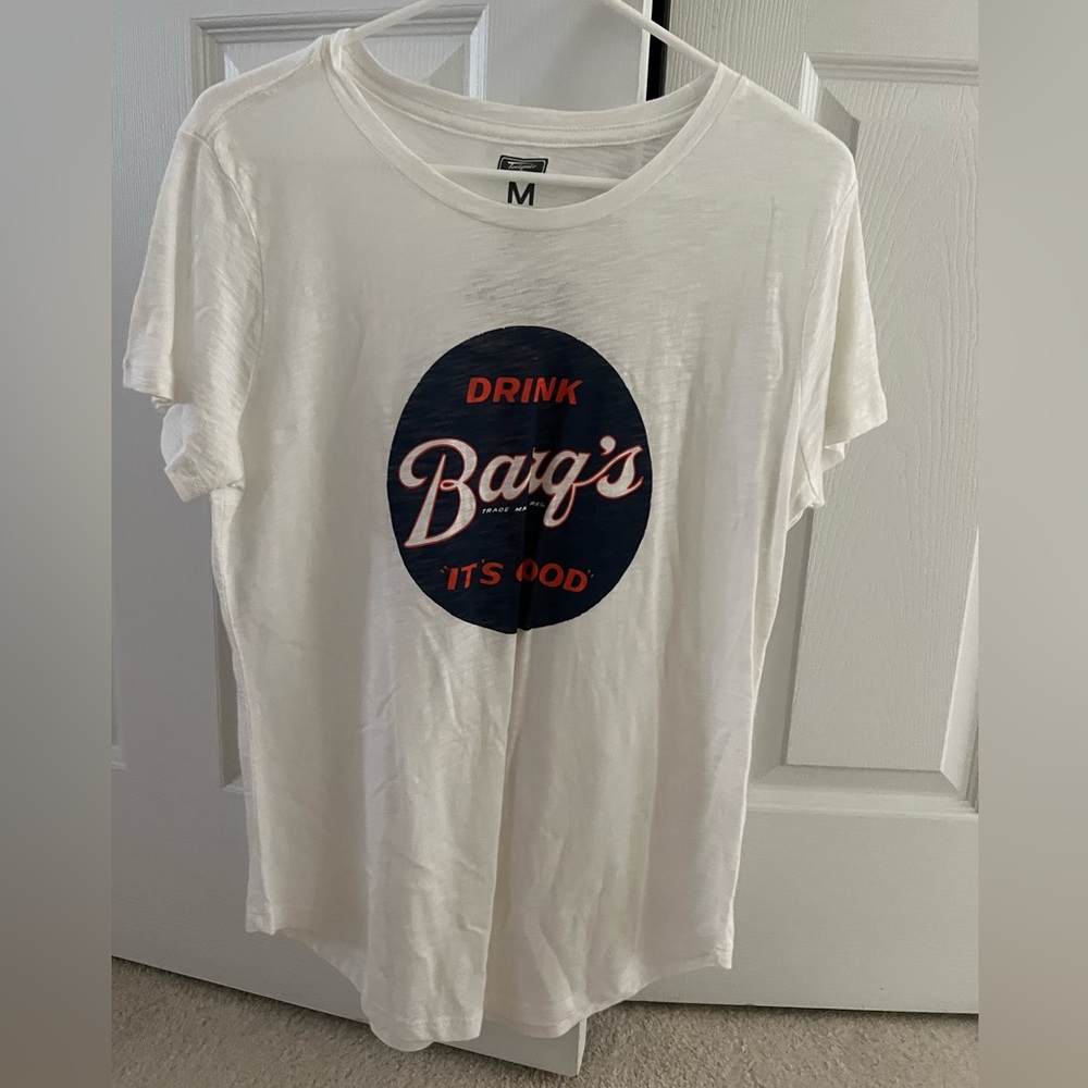 Never worn! It is a very cute shirt that I wish I could have worn:)